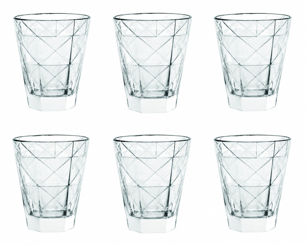 CARRÉ Set of 6 TUMBLER DOF 11OZ by Vidivi