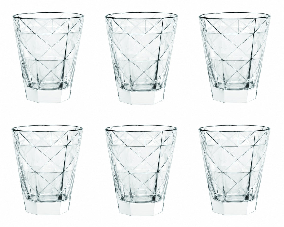 CARRÉ Set of 6 TUMBLER DOF 11OZ by Vidivi