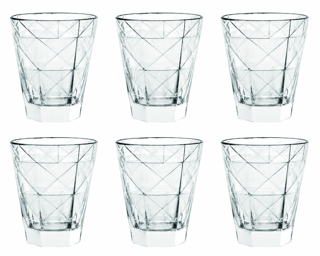 CARRÉ Set of 6 TUMBLER OF 9OZ by Vidivi