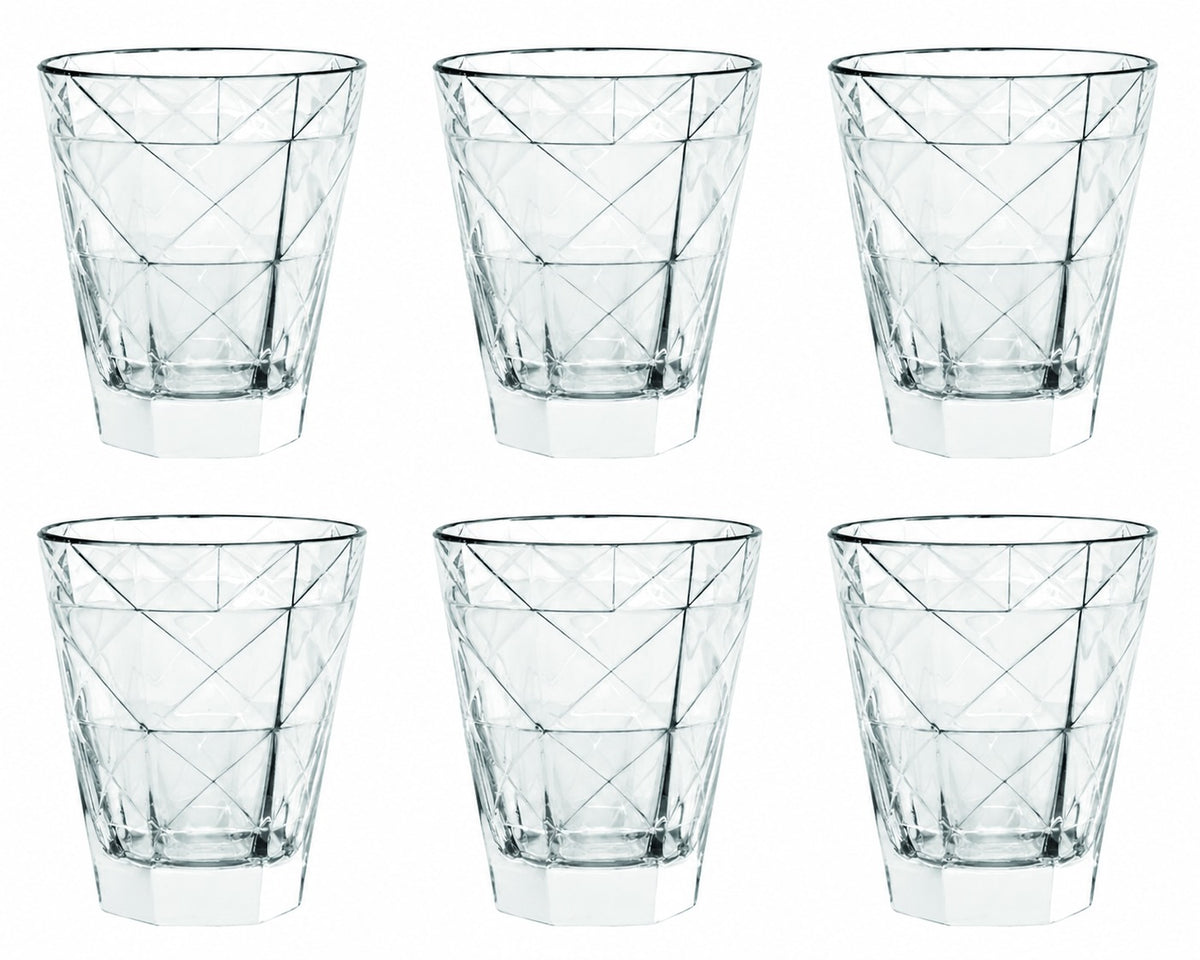 CARRÉ Set of 6 TUMBLER OF 9OZ by Vidivi