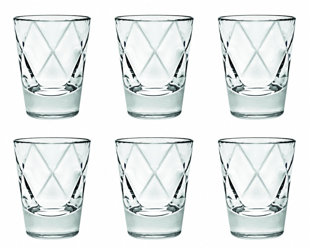 CONCERTO Set of 6 SHOT GLASSES 2OZ by Vidivi