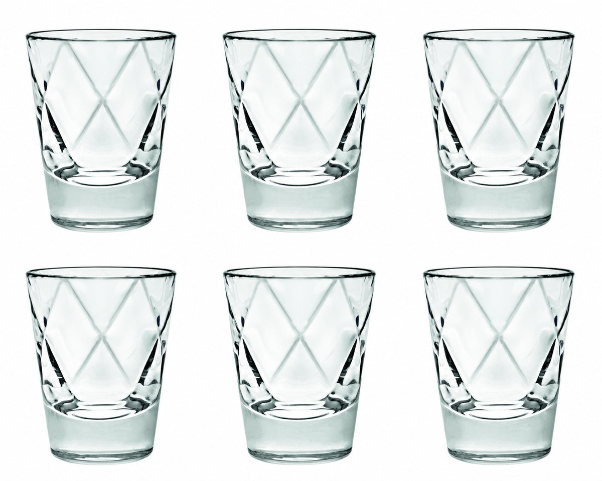 CONCERTO Set of 6 SHOT GLASSES 2OZ by Vidivi