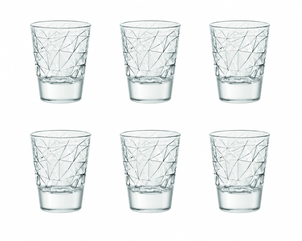 DOLOMITI Set of 6 SHOT GLASSES 2OZ by Vidivi