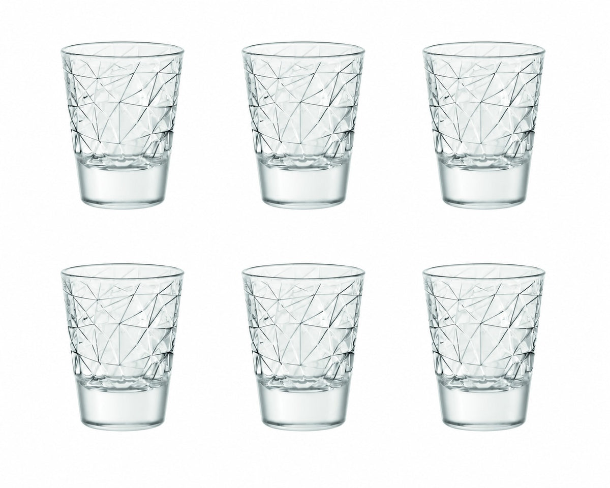 DOLOMITI Set of 6 SHOT GLASSES 2OZ by Vidivi