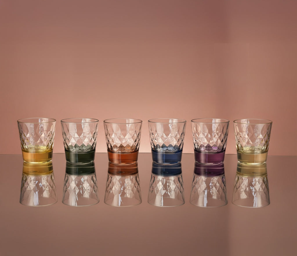 ELISIR SET OF 6 TUMBLERS OF 9OZ  6 COLORS by Vidivi