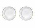 ESSENZE DIVA SET OF 2 CHARGERS 13" W/GOLD RIM by Vidivi