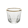 ESSENZE MURANO OTTICO SET OF 6 IND. BOWLS 6OZ W/GOLDRIM by Vidivi