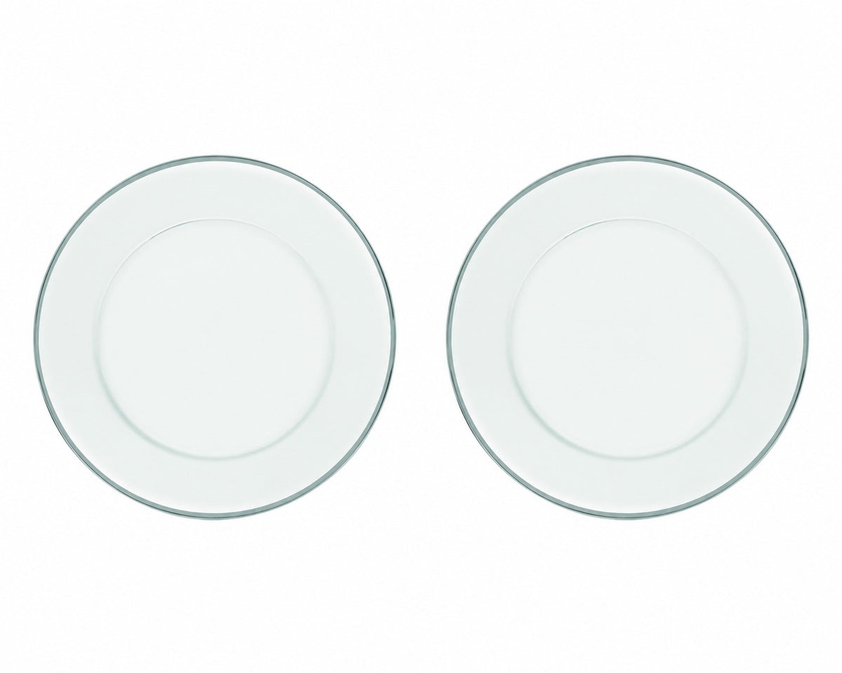 ESSENZE SET OF 2 CHARGERS 13" WITH PLAT. RIM by Vidivi