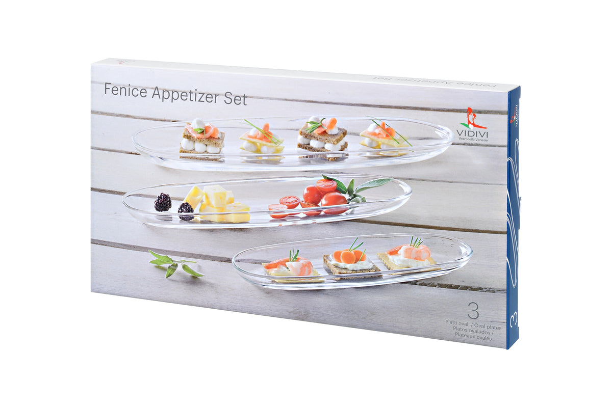 FENICE SET OF 3 OVAL PLATES (12", 16", 20") by Vidivi