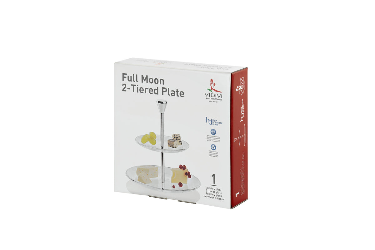 FULL MOON 2-TIERED PLATE (6", 8") by Vidivi