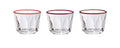 LAC MURANO OTTICO SET OF 6 IND. BOWLS 6OZ 3 ASS.COL. by Vidivi