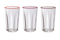 LAC MURANO OTTICO SET OF 6 TUMBL.HB 15OZ 3 ASS.COL. by Vidivi