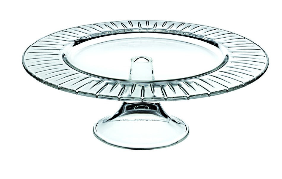 MURANO LANCE FOOTED PLATE 13" by Vidivi