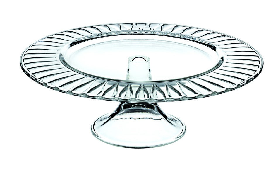 MURANO OTTICO FOOTED PLATE 13" by Vidivi