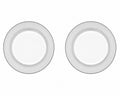 MURANO SET OF 2 CHARGERS 13" by Vidivi