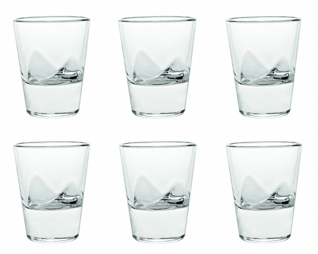 RIALTO Set of 6 SHOT GLASSES 2OZ by Vidivi