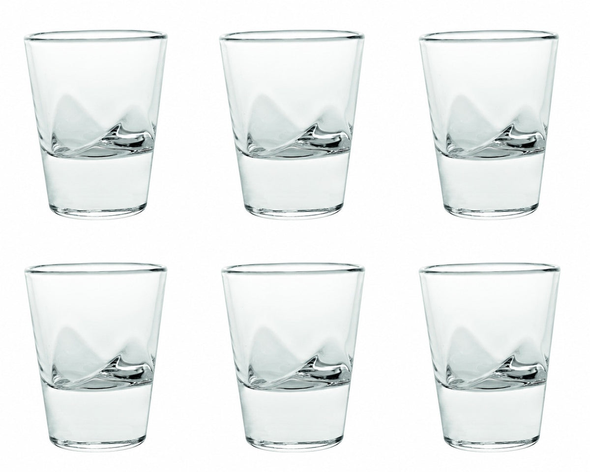 RIALTO Set of 6 SHOT GLASSES 2OZ by Vidivi