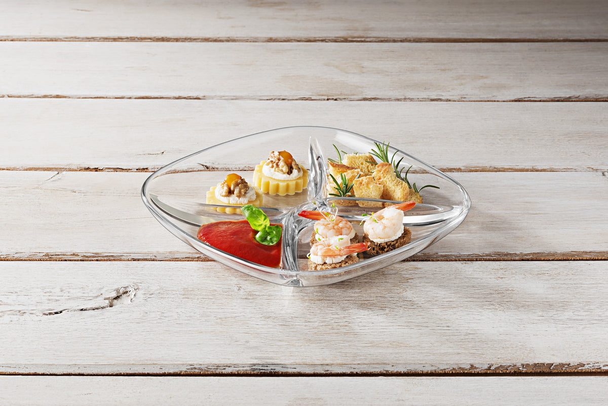 FENICE 4 PART DISH 10" X 10" lifestyle