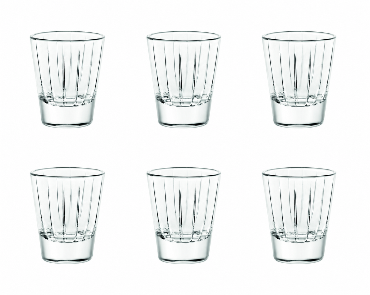 ACCADEMIA Set of 6 SHOT GLASSES 2OZ by Vidivi