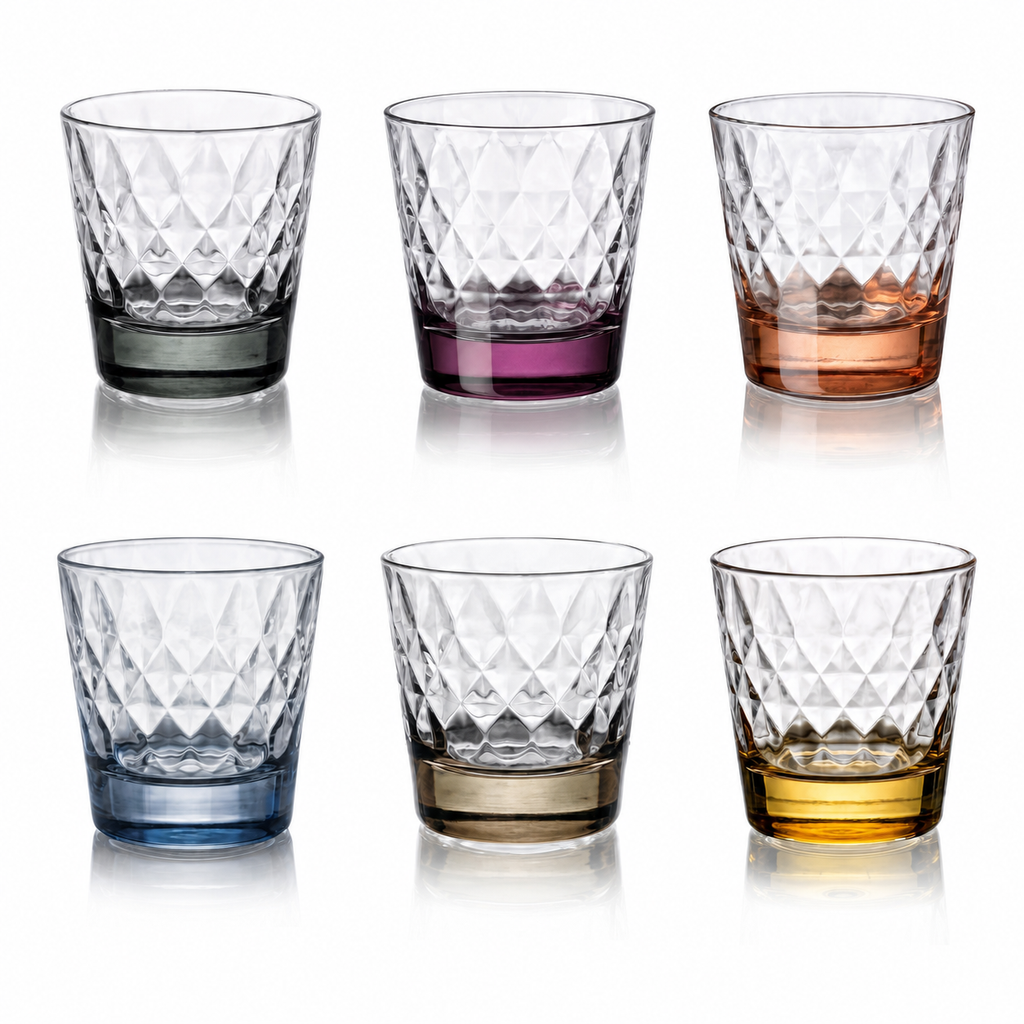 VDVM102110L set of 6 Elisir DOF glasses in six colors