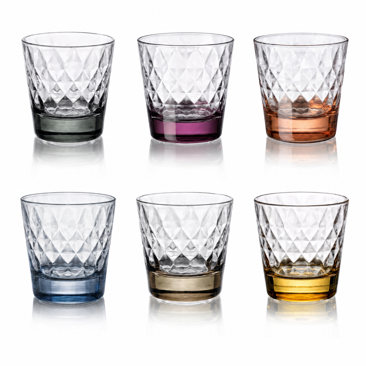 VDVM102110L set of 6 Elisir DOF glasses in six colors
