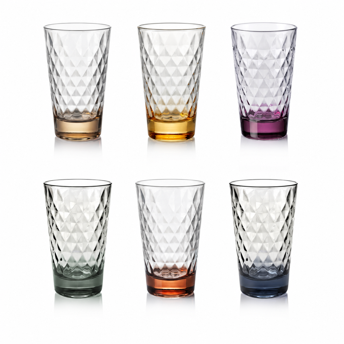 VDVM102290L set of 6 Elisir glasses in six colors