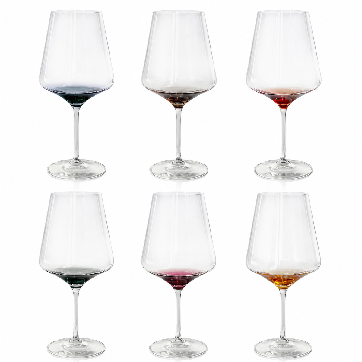 VDVM102310L set of 6 Elisir glasses in six colors
